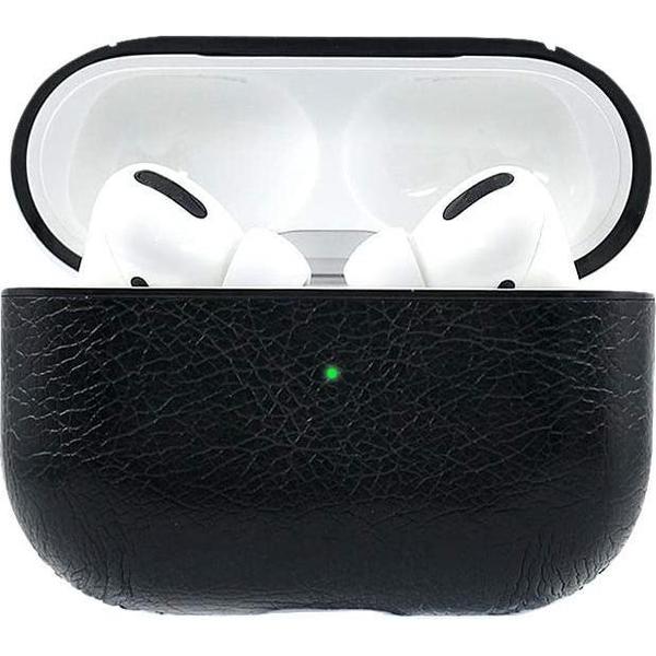 Airpods Pro Case - Premium Leer - Perfecte Pasvorm - Cliphanger - Hoesje uitsluitend geschikt voor de Apple Airpods Pro