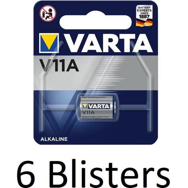 6 Stuks (6 Blisters a 1 st) Varta V11A Wegwerpbatterij Alkaline