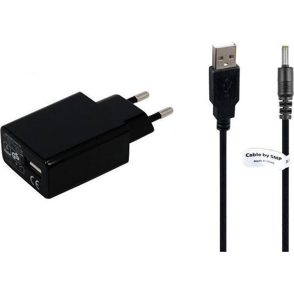 3A lader TUV gekeurd 1 m Oplaadkabel en oplader adapter met stekker. Past ook op Qware QW TB1010 Pro 2 10