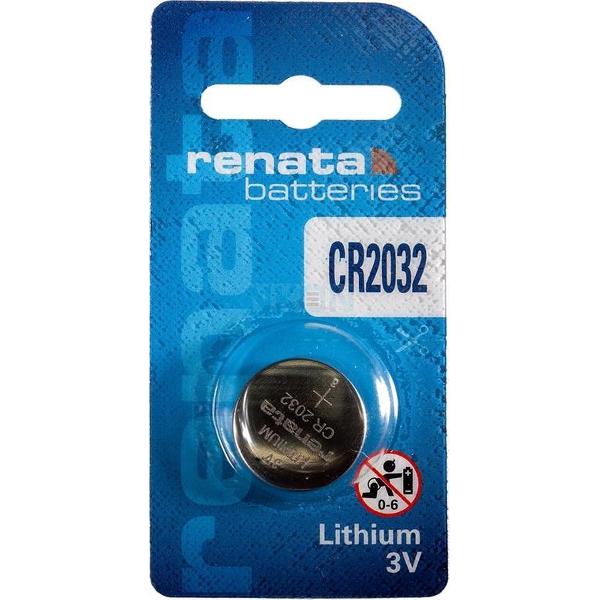 1 Stuk - Renata CR2032 3V Lithium batterij