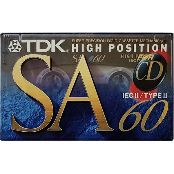 TDK SA60 Type II High Position Sealed Blanco Cassettebandje