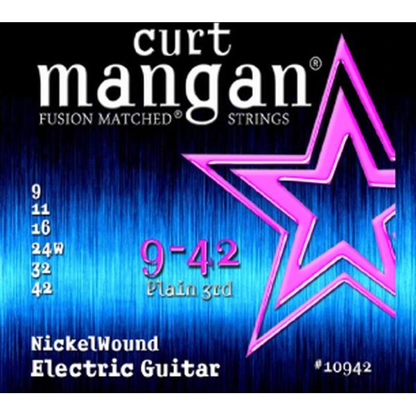 Curt Mangan 9 42 Nickel Wound Set