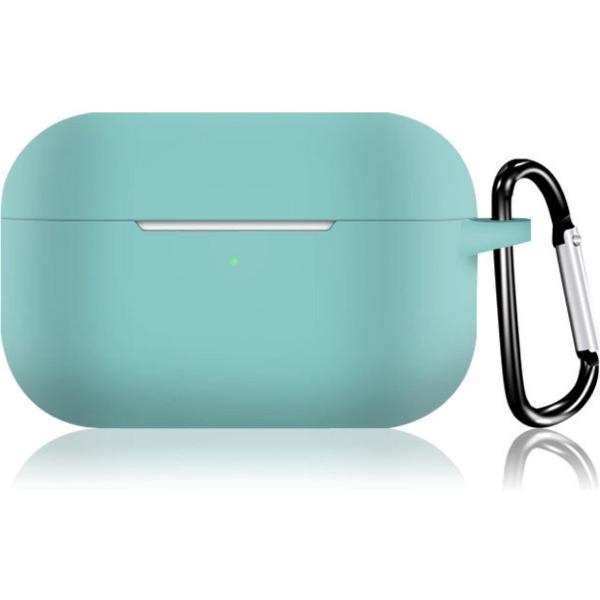 KELERINO. Siliconen Case voor Apple AirPods Pro - Met Haak - Mint Groen