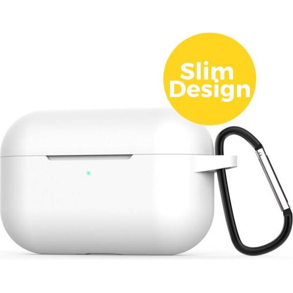 Apple Airpods Pro Siliconen Case Hoesje - Beschermhoes - Wit