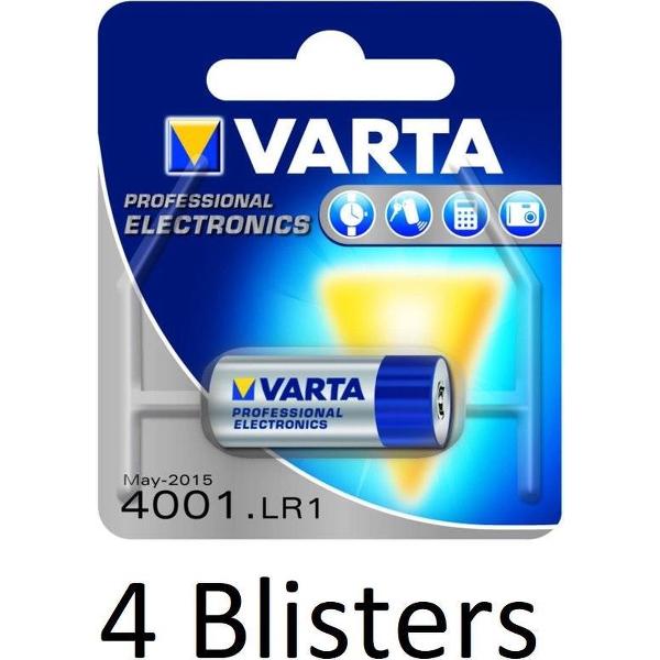4 Stuks (4 Blisters a 1 st) Varta N/Lady Wegwerpbatterij Alkaline
