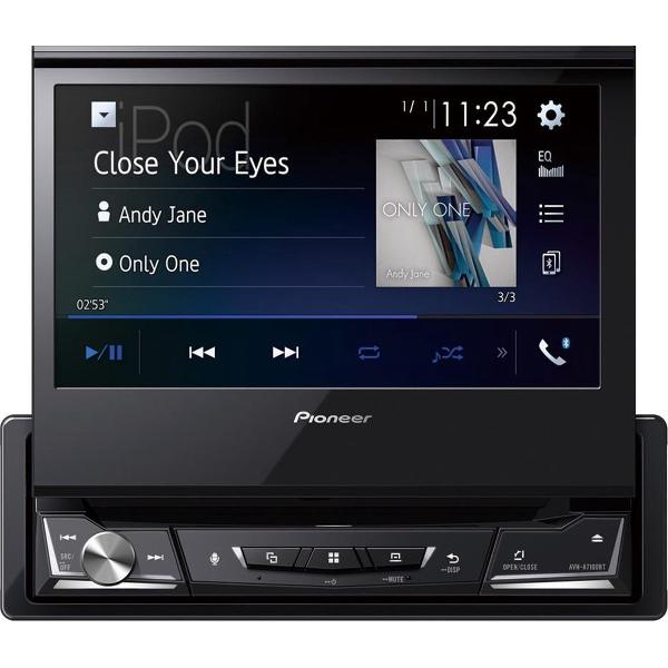Pioneer AVH-A7100BT Autoradio Enkel din USB-Bluetooth - 4 x 50 W