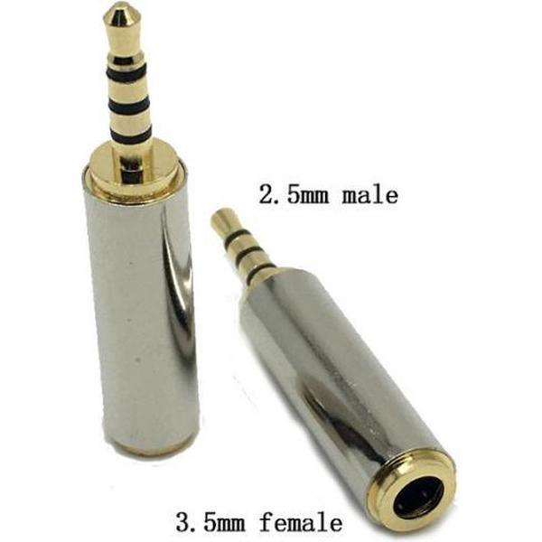 WiseGoods - Premium 3,5mm naar 2,5mm Jack - AUX Adapter - Stereo Adapter - Kabel