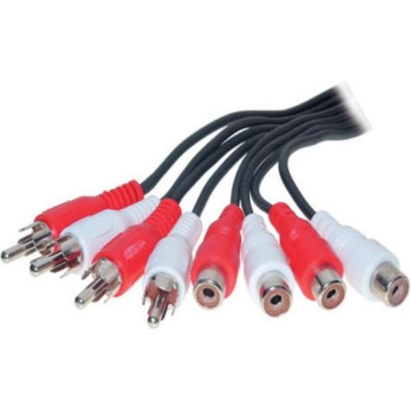 S-Impuls Tulp stereo audio verlengkabel - 4x RCA - 1,5 meter
