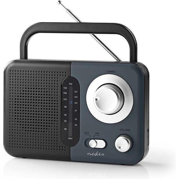 FM-radio | 2,4 W | Draaggreep | Zwart / grijs