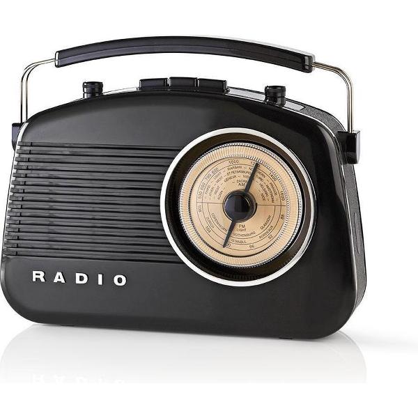 Nedis Retro AM/FM radio / zwart