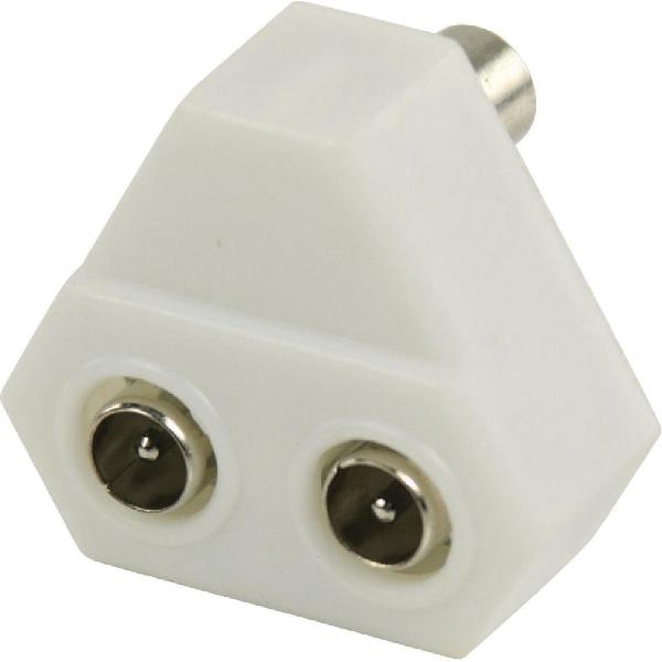 Nedis TV splitter met 2 uitgangen (plastic)