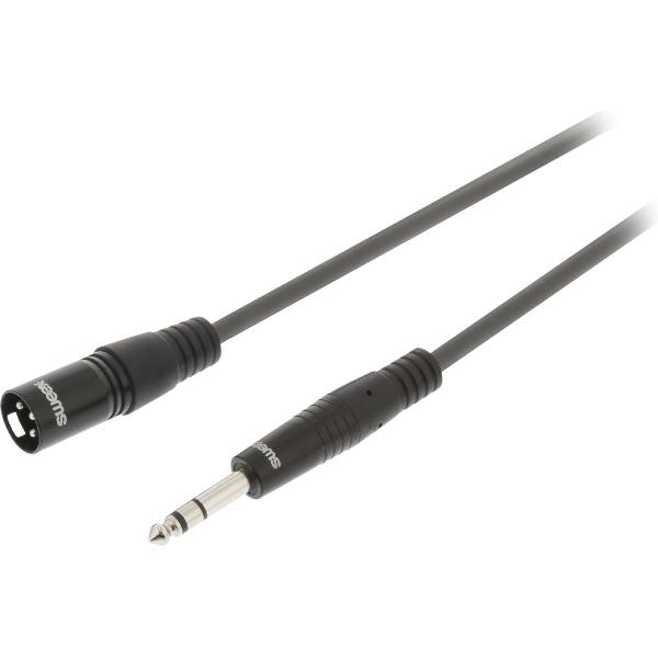 Sweex SWOP15100E30 audio kabel 3 m XLR (3-pin) 6.35mm Zwart