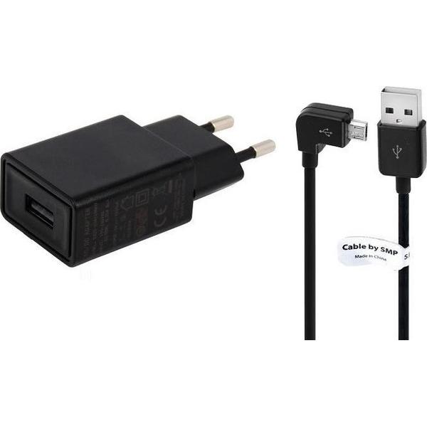 2A lader TUV gekeurd 1 m Oplaadkabel en oplader adapter met stekker Past ook op Kobo Ereader. o.a. ARC, 7, 7HD, 10HD, AURA, H2O, HD, One, Glo, Mini, Touch, Touch 2.0, Vox