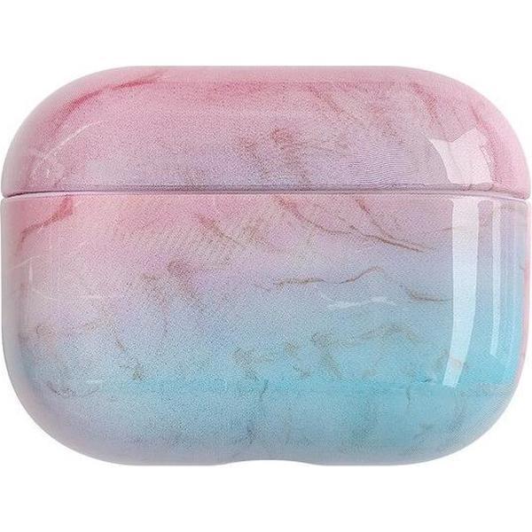 Marmer Case Cover voor Airpods Pro - Beschermhoes - KELERINO. - Roze