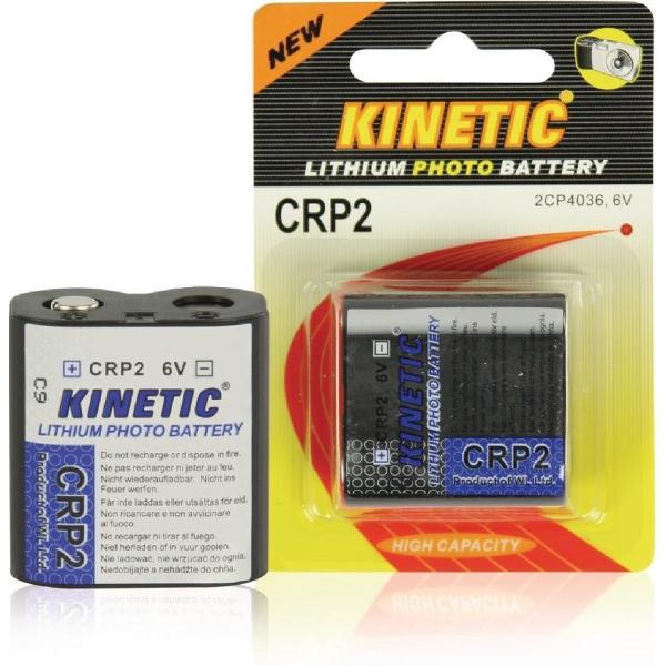 Kinetic - Kinetic Crp2 Crp2 Lithium Foto Batterij 6 V 1300 Mah 1-blister - 30 Dagen Niet Goed Geld Terug