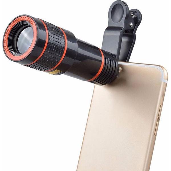 WiseGoods - Luxe Universele 12x Optische Zoom - Smartphone Telescoop - Camera Lens voor Mobiele Telefoon - Foto’s Maken