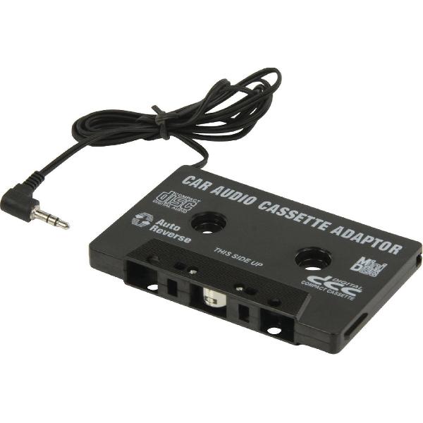 Dolphix Auto cassette adapter met 3,5mm Jack connector / zwart