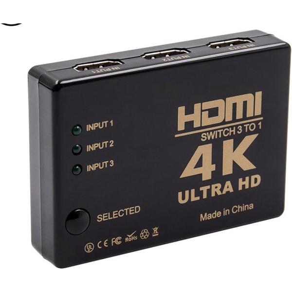 HDMI 4K & Full HD Switch Splitter - 3 poorts HUB