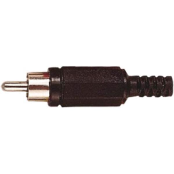 S-Impuls Tulp (m) audio/video connector - plastic / zwart