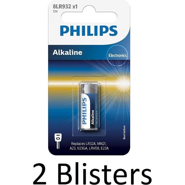 2 Stuks (2 Blisters a 1 st) Philips LR3/B Minicells Alkaline Batterij