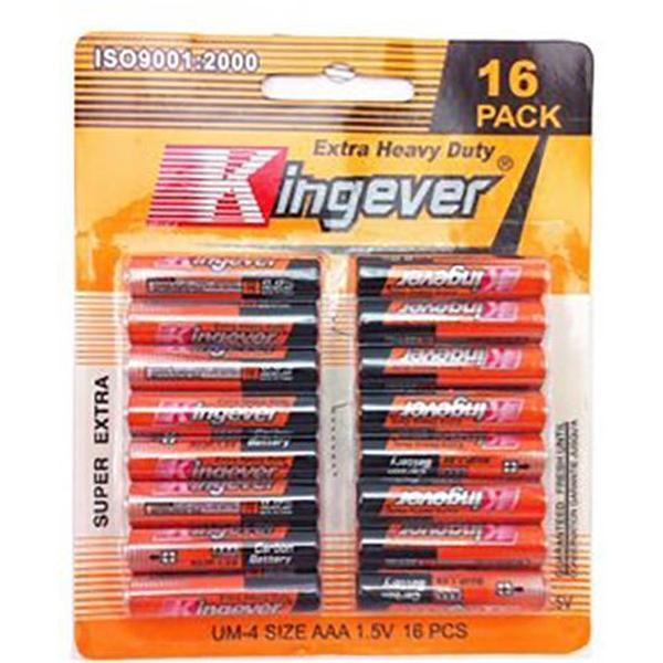 Batterij AAA 3 x 16 pack van Kingever (48 ex)