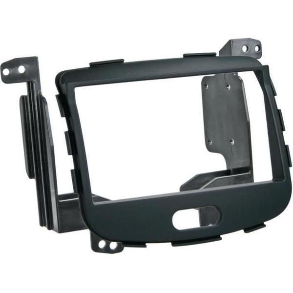 2-DIN paneel Hyundai I10 2008> Rubbertouch zwart
