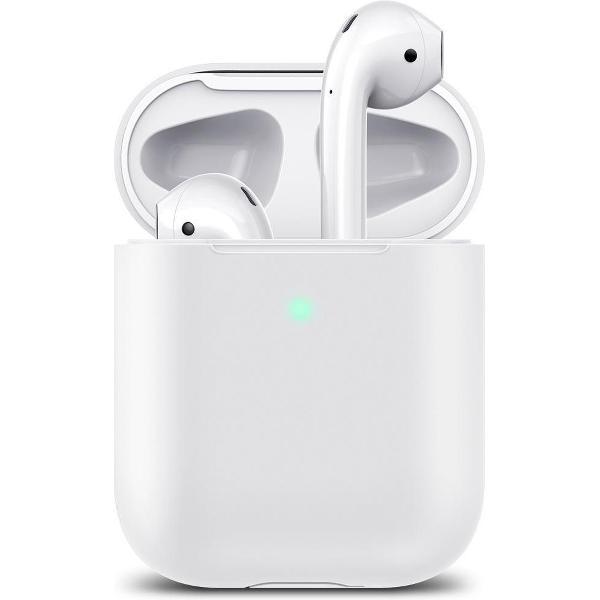 Hoesje / case / beschermhoesje geschikt voor Apple Airpods (gen. 1 &2) - ESR - Zeer mooi ontworpen hoesje, kwalitatief – Breeze– geschikt voor draadloos opladen & met led indicator opening – WIT