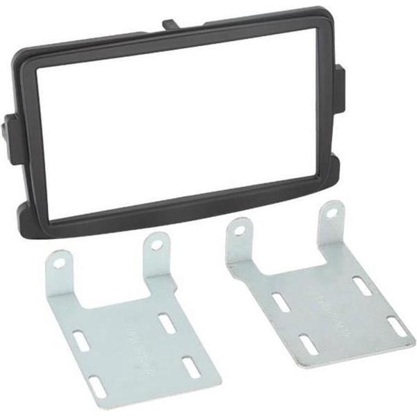 2-DIN paneel Dacia 2012- / Opel Vivaro (X82) 08/2014- / Renault Trafic (E82-F82) 09/2014- zwart
