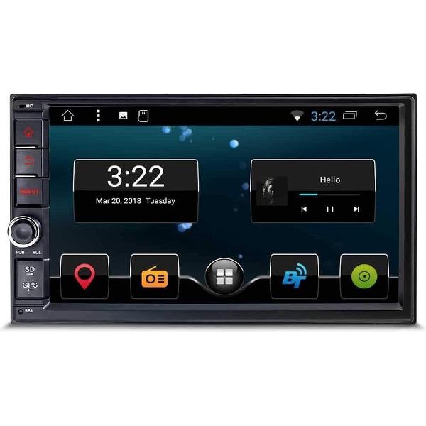 2 Din Universeel Carplay en Android Auto 7 inch Android 10 Navigatie