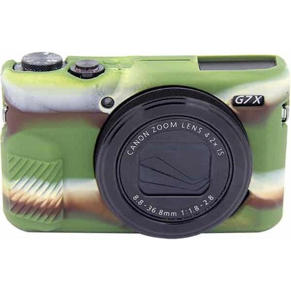 PULUZ Soft Silicone Protective Case for Canon EOS G7 X Mark II(Camouflage)