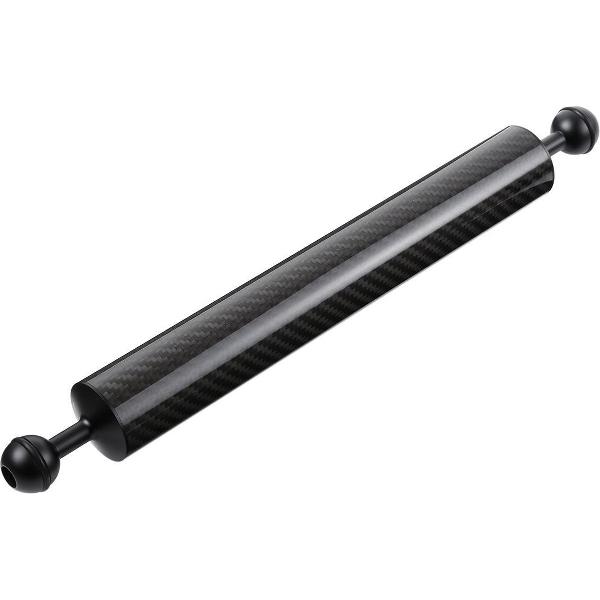 PULUZ 14,56 inch 37 cm Lengte 40 mm Diameter Dubbele ballen Koolstofvezel drijvende arm, kogeldiameter: 25 mm, drijfvermogen: 300 g