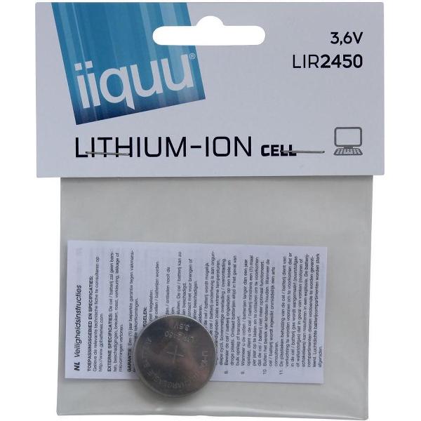 LIR2450 oplaadbare knoopcel voor E-thermostaat