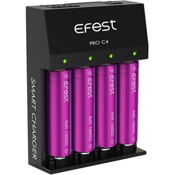 Efest pro C4 intelligente batterijlader