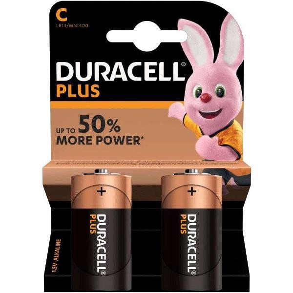 Duracell - Plus alkaline C-batterijen