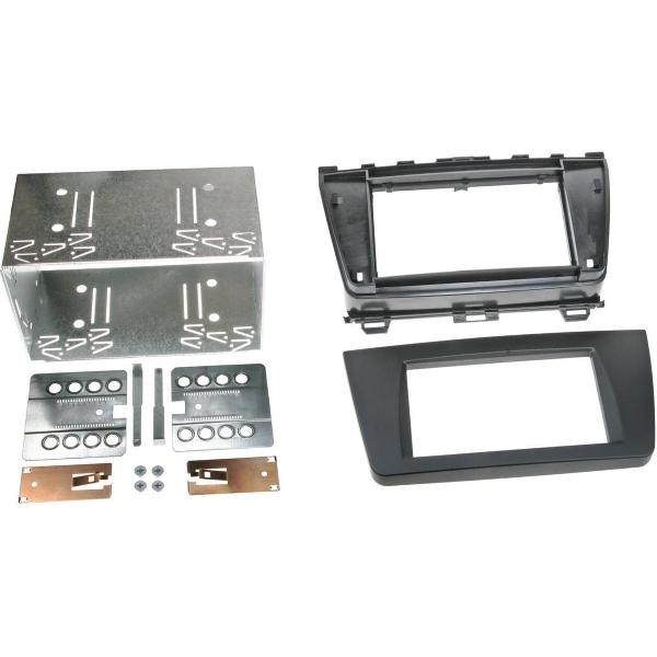 2-DIN Paneel Mazda 6- 2008-2012 Kleur: Rubbertouch Zwart