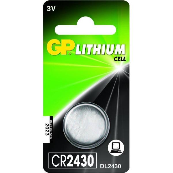 GP Batteries Knoopcel CR2430 Lituim 3V