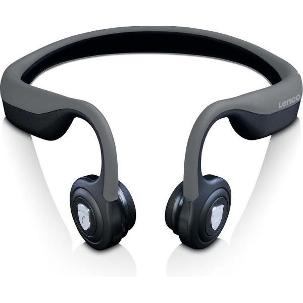 Lenco HBC-200 - Bluetooth koptelefoon - met bone conduction - Grijs