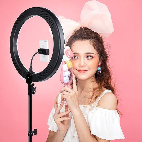 Gigantische LED Ringlamp met Telefoonhouder | Youtube | TikTok | Instagram | Vlogging | Fotografie | Ringlamp met statief | Ring lamp | Ringlight | Ring Light