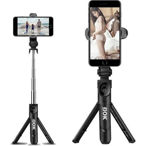 Statief Smartphone - Met Bluetooth Afstandsbediening – Zwart
