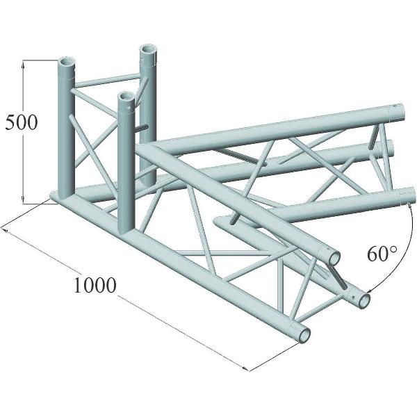 ALUTRUSS TRILOCK 6082AC-20-3 3-Way Corner 60°