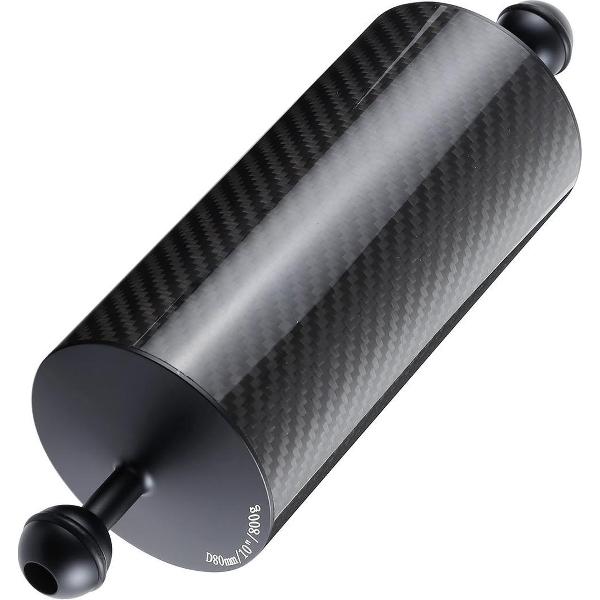 PULUZ 10,82 inch 27,5 cm lengte 80 mm diameter dubbele ballen koolstofvezel drijvende arm, bal diameter: 25 mm, drijfvermogen: 800 g