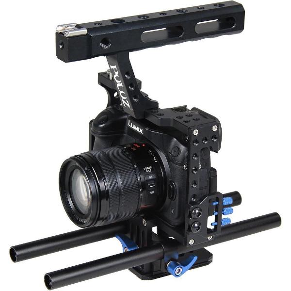 PULUZ Camerakooi Stabilizer voor Sony A7 & A7S & A7R, A7R II & A7S II, A7RIII & A7 III, Panasonic Lumix DMC-GH4 (Blauw)
