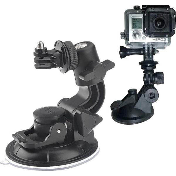 ST-72 9cm Diameter Automatisch Venster Plastic Cup Zuignap + Statief houder Gadget Voor GoPro Hero 4 / 3+ / 3 / 2 / 1 (zwart)