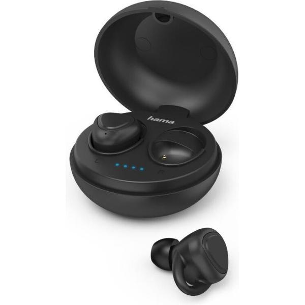 Hama Bluetooth®-koptelefoon LiberoBuds In-ear,full Wireless,oplaadstat.,zw