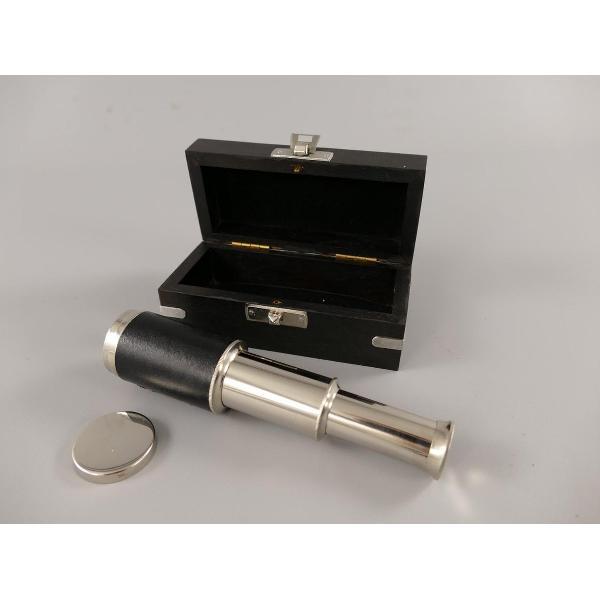 Telescoop - Zwart nikkel - Nautische items - 5 cm hoog