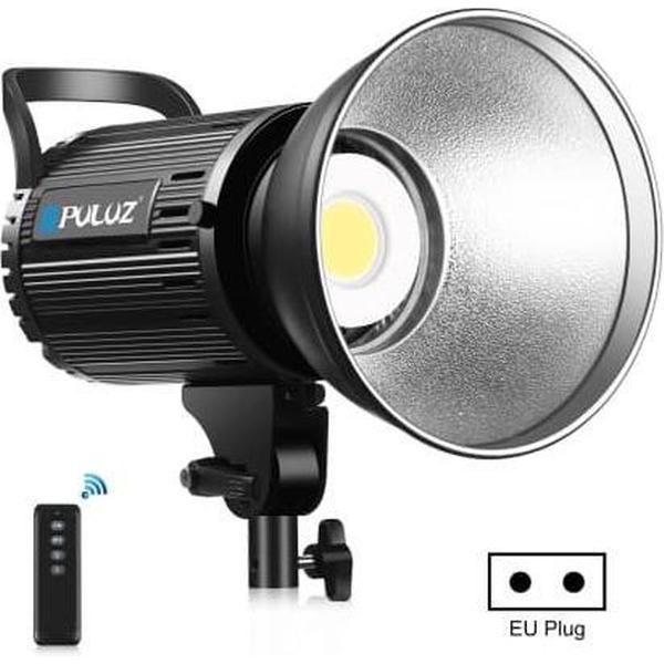 PULUZ 100W studio videolamp 5600K monochromatisch temperatuur ingebouwd warmteafvoer systeem met afstandsbediening (EU-stekker)