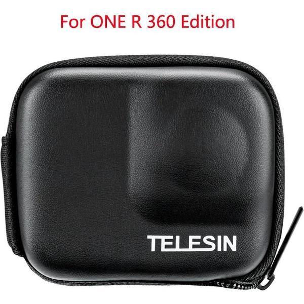 PRO SERIES Mini Hard PU/EVA Beschermhoes. voor Insta360 ONE R 360 Degree Wide Angle Edition - Zwart