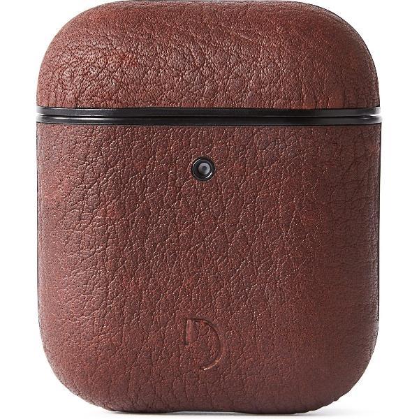 DECODED AirCase2 – AirPods 1 / 2 Full Grain Leren Case (Kaneelbruin)