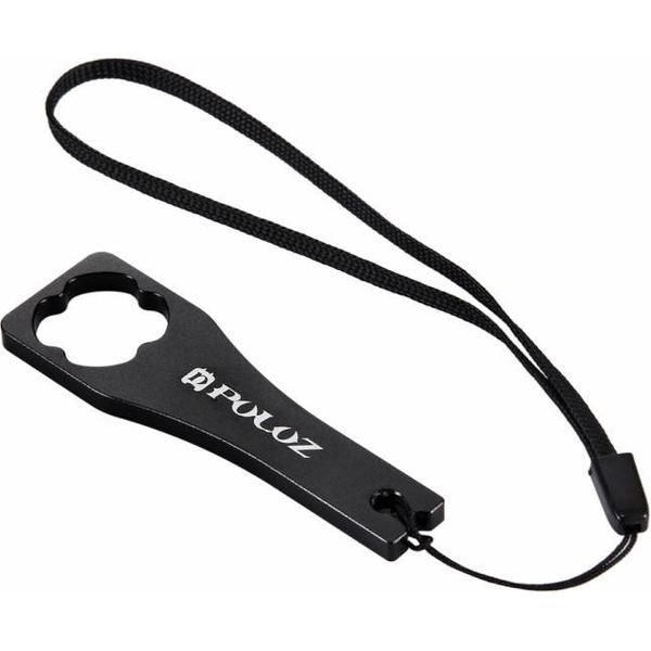 PULUZ CNC Aluminium Bevestig Schroefdop Wrench Tool voor GoPro NIEUWE HERO / HERO6 / 5/5 Sessie / 4 Sessie / 4/3 + / 3/2/1, Xiaoyi en Andere Actiecamera (Zwart)