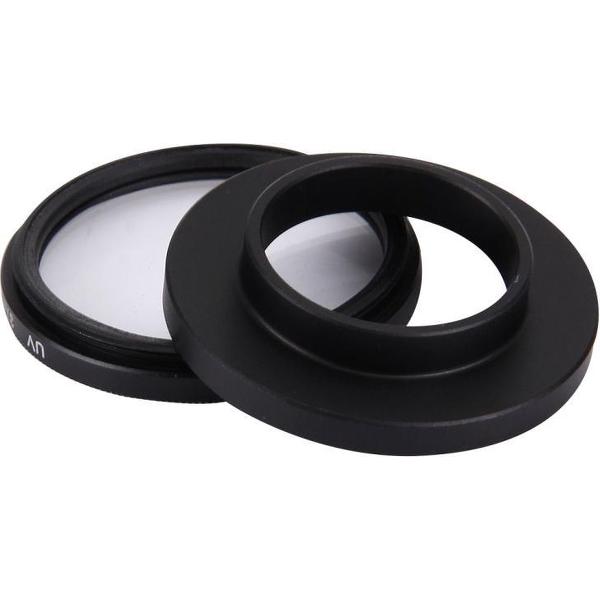 JUNESTAR 7 in 1 professionele 37-mm lensfilter (CPL + UV + ND4 + rood + geel + FLD / paars) & lensbeschermkap voor GoPro HERO4 / 3+ / 3 sport-actiecamera